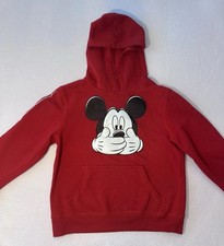 Disney Boys Pullover Hoodie Mickey Mouse Red M 8 Graphic Hooded Regular Fit