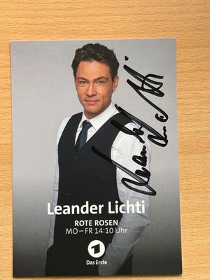 Leander Lichti - Rote Rosen - Autogrammkarte original signiert - #49133