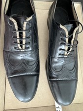 Genuine Prada Men’s Dress Leather Shoes Size 8 Made In Italy!