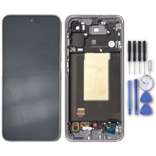 OEM Display LCD Screen Touch Digitizer with Pink Frame For Samsung Galaxy A56 5G