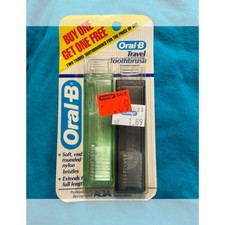 Vintage Oral-B Compact Travel Toothbrush Extendable Handle 1985 Made in USA