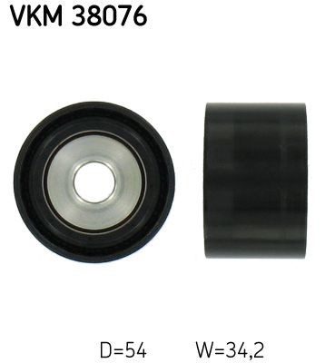 Aux Belt Idler Pulley fits MERCEDES ML300 W164 3.0D 09 to 11 OM642.940 Guide SKF - Image 22