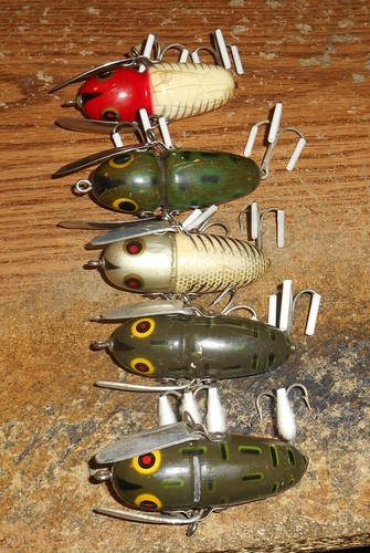 Leurre Vintage Heddon Crazy Crawler Glow In The Dark - Topwater Lumineux
