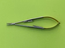 Jarit Surgical 5-3/4" Carb-Bite Castroviejo Needle Holder, Straight, TC, Lock