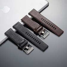 18 22 24 26 27 28 32mm Genuine Leather Watch Band Replacement Strap Wristband