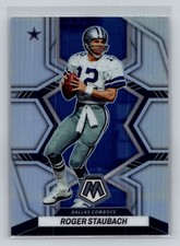 2022 Panini Mosaic #57 Roger Staubach   Silver Mosaic  Dallas Cowboys