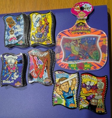 Vintage 1996 Smith s HypaHeads Hypervision 54 Cards + Viewer Oddbodz Lot