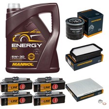 Inspektionspaket 5L MANNOL Energy 5W-30 für Hyundai IX20 1.4 1.6 KIA Venga