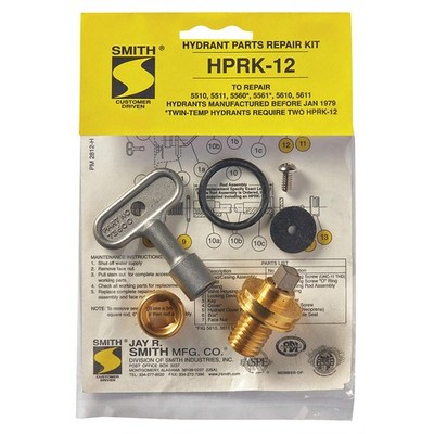 JAY R. SMITH MFG. CO HPRK-12 Hydrant Repair Kit 20RG93