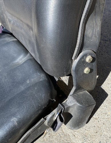Clark Fork Lift Seat belts from TMG 20, little bent & small hole in upholstery - Picture 3 of 5