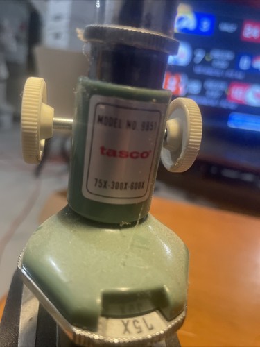 Vtg TASCO Super-lite MICROSCOPE 75x 300x 600x - Picture 7 of 10