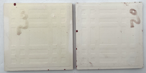 (14) ART NOUVEAU TILES 6" X 6" BURGUNDY, GREENS & YELLOW REPRODUCTION - Picture 11 of 21