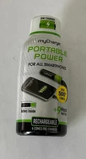 myCharge Energy Shot USB Power Bank 5V/2000mAh w/ Micro-USB Cable (2 Pack)