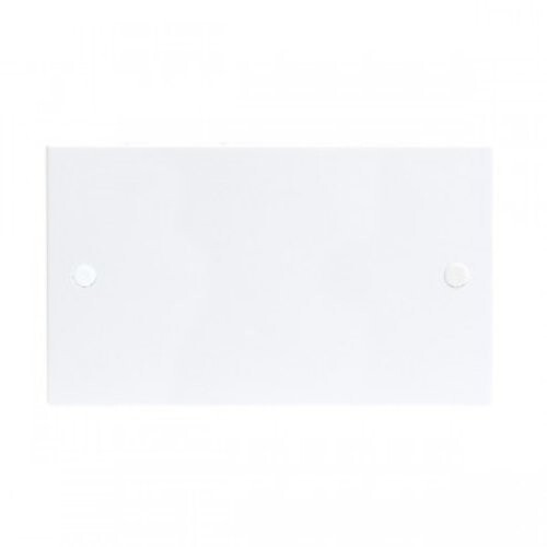 3x Knightsbridge ST8360Plain Blanking Electrical Plate Fits Switch/Socket Box 2g