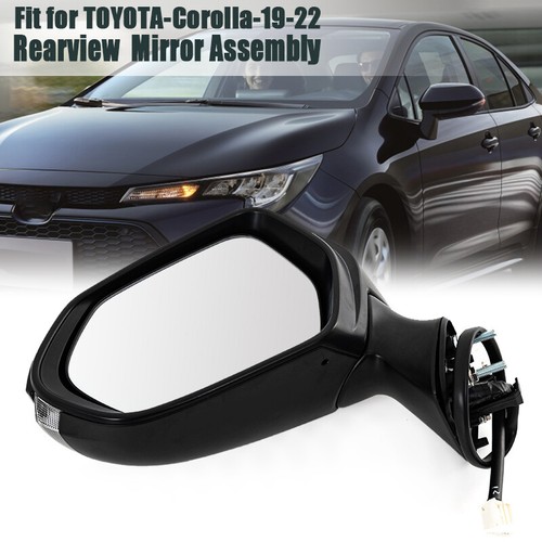 For 2019-2021 2022 Toyota Corolla Black Power Heated Door View Mirror Left Side - Imagen 2 de 13