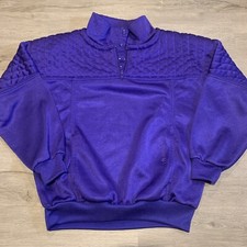 Vintage Adidas Womens Athletic Pullover Quarter Zip Silver Tag See Measurements