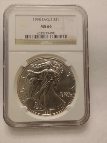 1998 NGC MS66 Silver Eagle