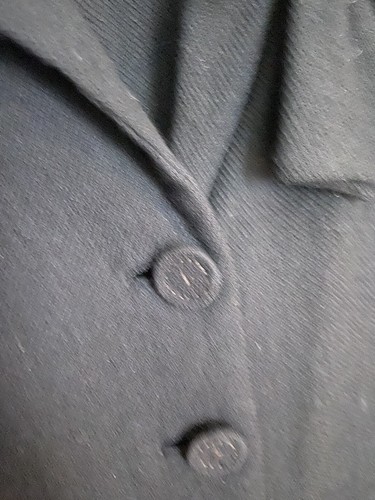 De Colección Años 50 Hattie Carnegie 2 piezas Chaqueta de Vestir Ajustada de Lana Negra Set Nuevo Look - Imagen 15 de 17