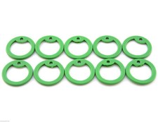Pack of 10 Olive Drab Color Military Army ID Dog Tag Rubber Silicone Silencers
