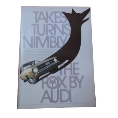 1974 Audi Fox Automobile - Vintage Print Ad