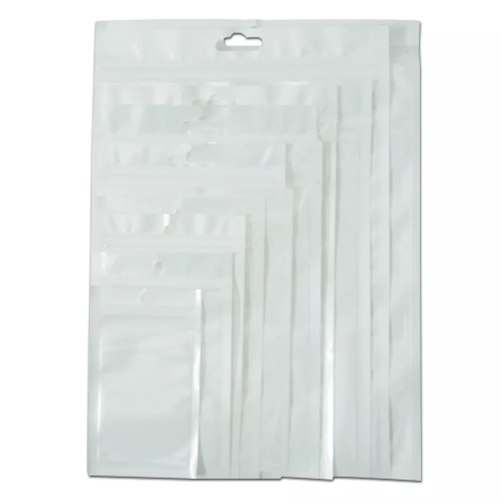 White clear shop bag
