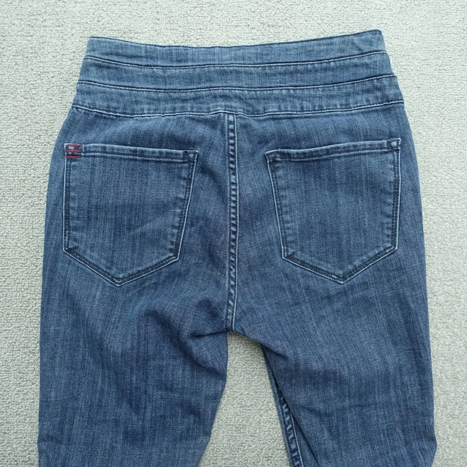 Pantalones de mezclilla BDG para mujer talla (W26xL28) azul mezcla de algodón tiro alto calce regular Foto 3 de 4