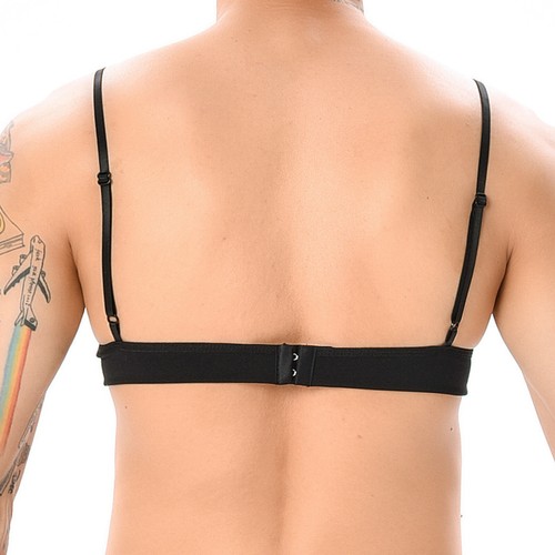 Mens Bra Crossdress Underwear Lace Tops Nightwear Bralette Sexy Sissy Adult Gay - Picture 10 of 22