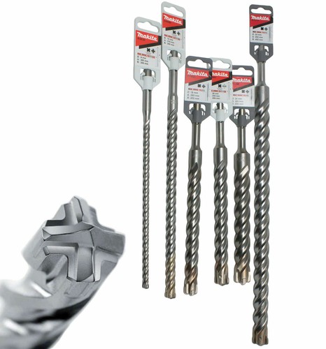 5 Punte SDS-plus 4 Taglienti Krino+ineco &ndash; Assortite 8-16 Mm, Lunghezza 465 Mm, Per Calcestruzzo