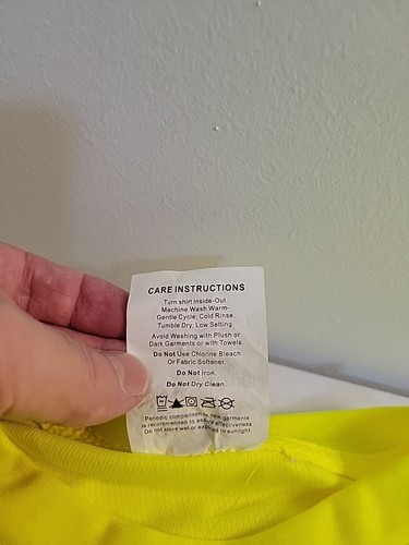 OCCUNOMIX HIGH VISIBILITY T-SHIRT MENS 3XL YELLOW SHORT SLEEVE WICKING BIRDSEYE - Picture 9 of 11