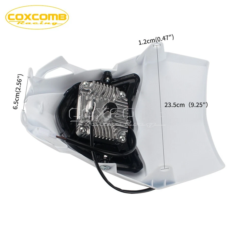 Faro LED universal con carenado para Yamaha YZ125 WR250F YZ450 WR450F todoterreno Foto 3 de 4