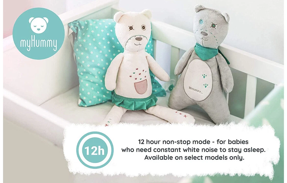 🌟 Smart Bear MyHummy Teddy Bear White Noise Soother Plush Toy with Cry  Sensor🌟