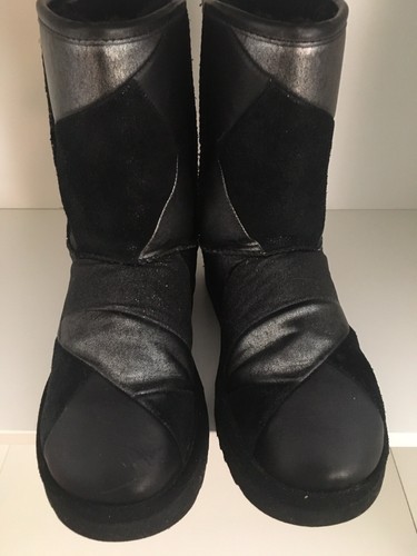 ugg glitter patchwork boot