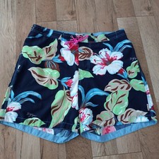 Tommy Hilfiger Premium Swim Trunks Tropical Print Men's Size Medium EUC