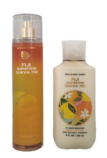 Set of 2 Bath  Body Works FIJI SUNSHINE GUAVA TINI Body Mist  Body Lotion New