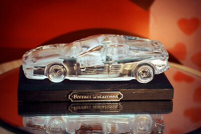 Vintage Ferrari Testarossa 24% Led Crystal Ornament West Germany Hofbauer