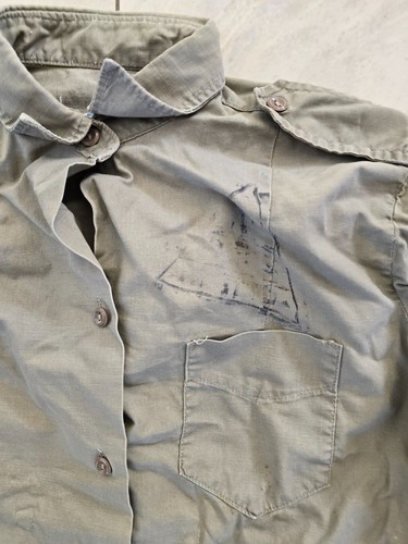 Genuine IDF Israel Army Vintage Shirt Size Small With Insignia FREE SHIPPING - Picture 2 of 4