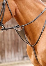 LEATHER FAN MARTINGALE LEATHER BIB MARTINGALE