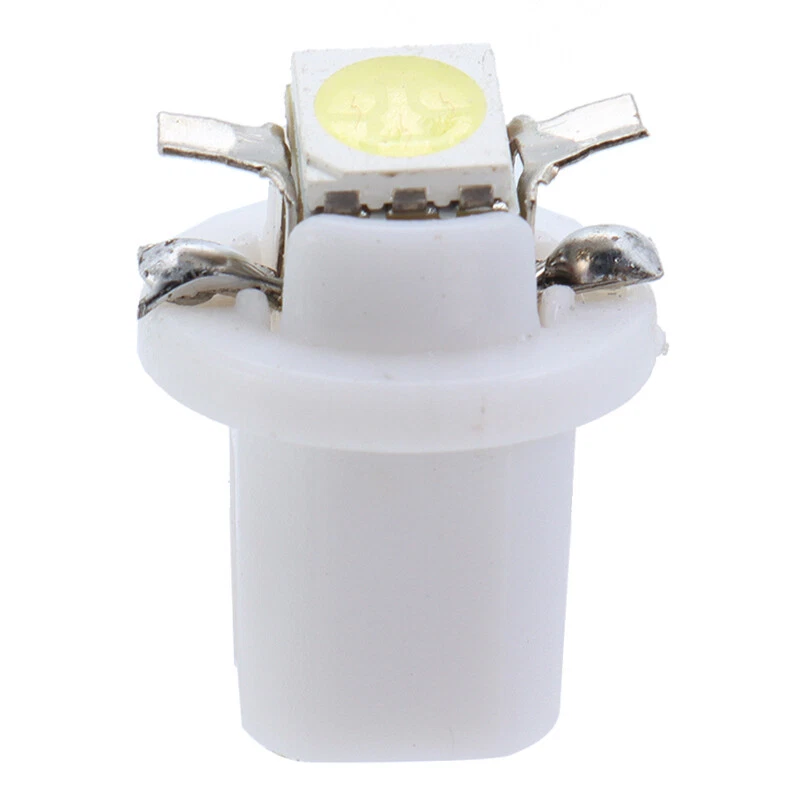 10x Blanco T5 B8.5D 5050 1SMD Luz LED Coche Medidor Instrumento Bombillas Azules Lámpara Foto 4 de 4