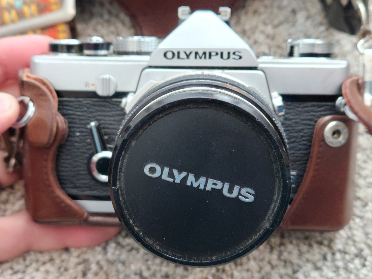 ★ OLYMPUS M-1 (革ケース付) + ★M-SYSTEM 50mm ☆ 希少OLYMPUS M-1 (革ケース付)+ ☆M-SYSTEM 50mm Exc+5 +
