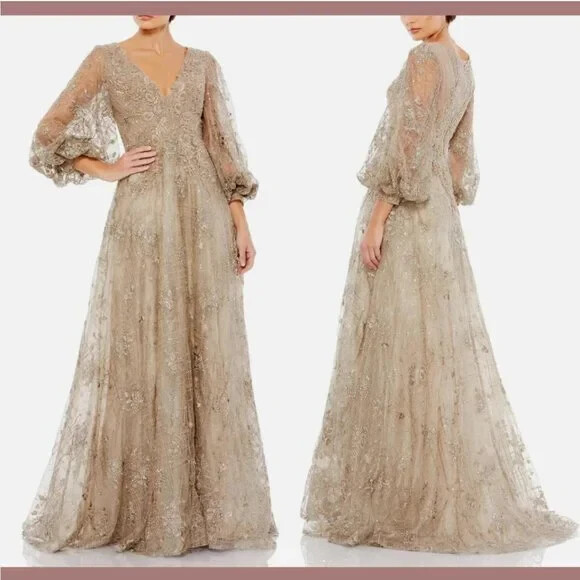 bohemian off white wedding dress V-Neck Off-Shoulder Tulle A-Line Lace Up Boho Ivory / US 14 Color Name:BROWN-ECRU Fully Lined Women's Petite Black Linen Rent For:5 Days