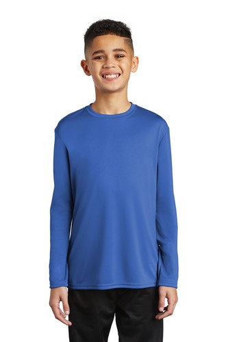 Port & Company PC380YLS Youth Long Sleeve Moisture Wicking Performance T-Shirt - Picture 6 of 8