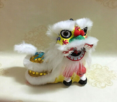 Car Swing Lion Dance Chinese Mascot Shaking Head Southern Lion Desk Supply Gifts