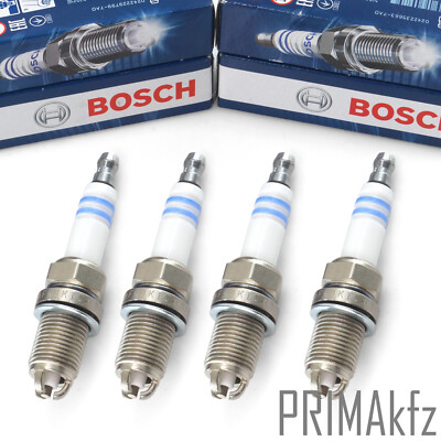 4x BOSCH Zündkerzen SUPER PLUS FR8KTC+ für Mercedes W168 W202 W210 W140 903 904