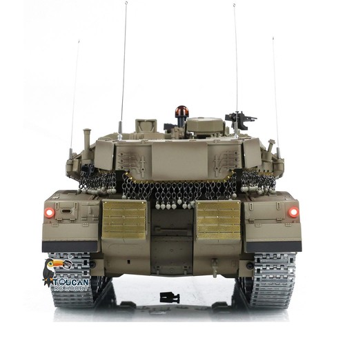 Henglong 1:16 7.0 Metal Tracks Wheels RTR Merkava RC Tank 3958-1 360° Rotation - Picture 10 of 24