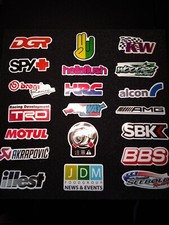 100 Random Jdm Stickers Honda Dsm Toyota Nissan Racing High Quality Waterproof 100 Random Jdm Stickers Honda Dsm Toyota Nissan Racing High Quality Waterproof