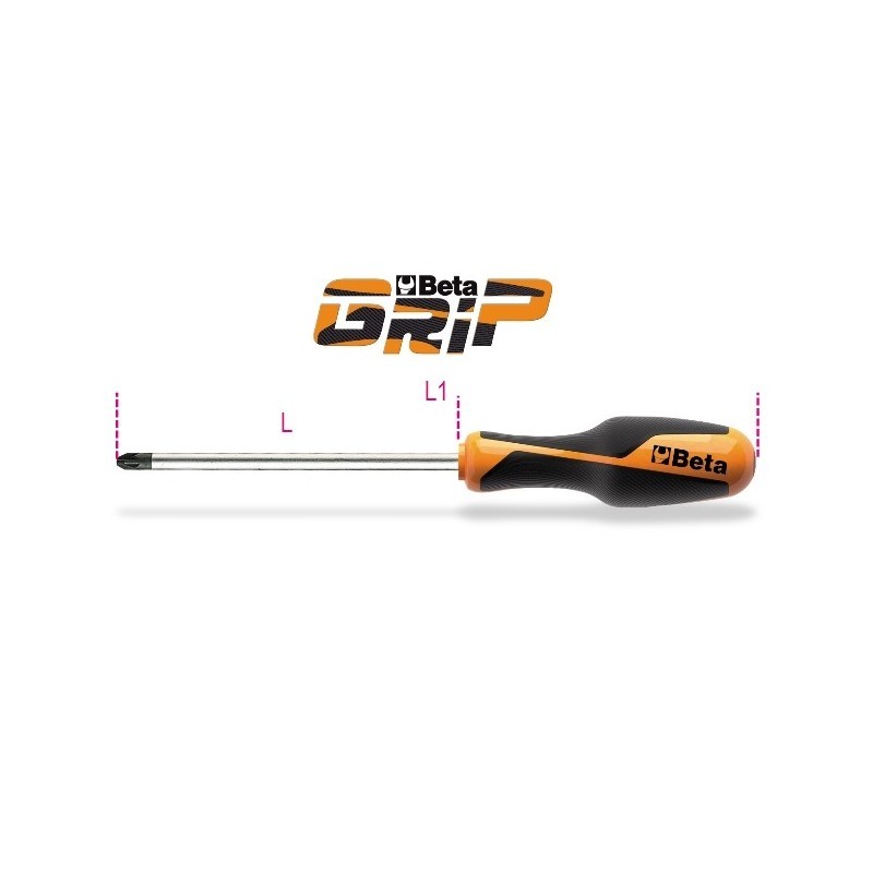 GIRAVITE PER VITI CON IMPRONTA A CROCE POZIDRIV®-SUPADRIV® PZ1 ART. 1269PZ