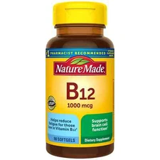 Nature Made Vitamin B12 1000 mcg Supplement 90 Softgels ~ Exp 2025+