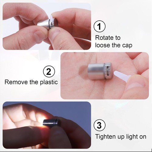 10pcs Individual Mini Electric Lights Cordless Multicolor LED Battery Included - Picture 3 of 15