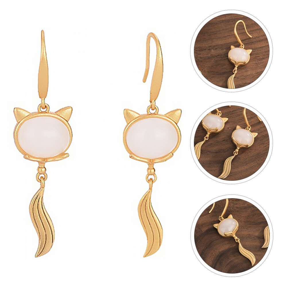 Retro Alloy Dangle Earrings for Women Stylish Vintage Ear Jewelry