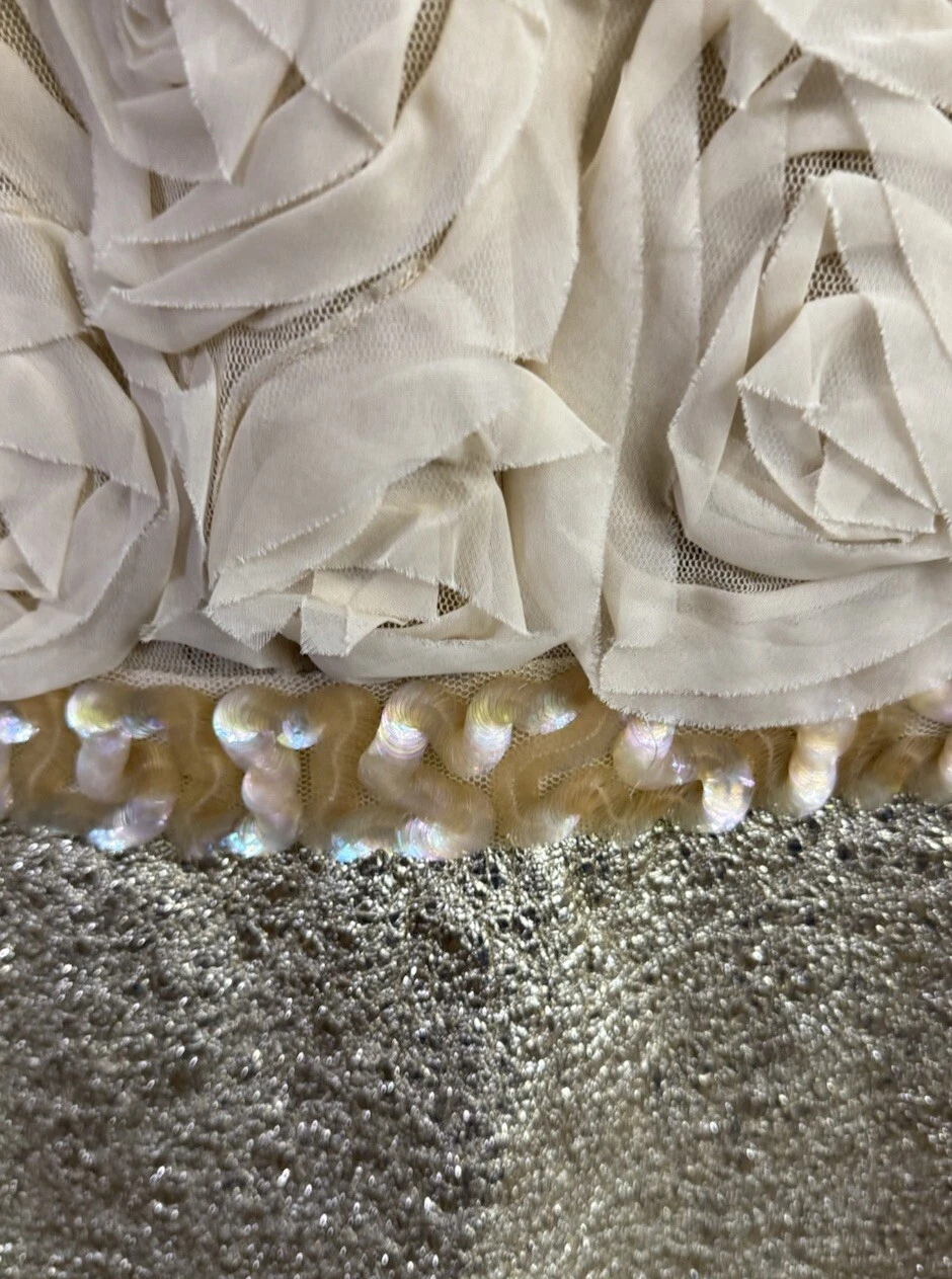 Abito da cocktail vintage Tory Burch rose e oro ne rimangono solo pochi taglia 0